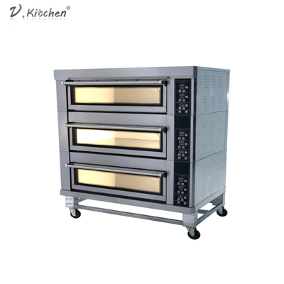 4 سینی دو طبقه 13.2 کیلووات دستگاه فر برقی نانوایی