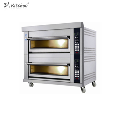 نان 180KW دستگاه نان فولاد ضد زنگ سه تخته شش بشقاب